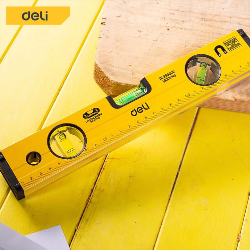 ไม้วัดระดับน้ำ DELI EDL290300-YL-01 30ซม. สีเหลือง_2