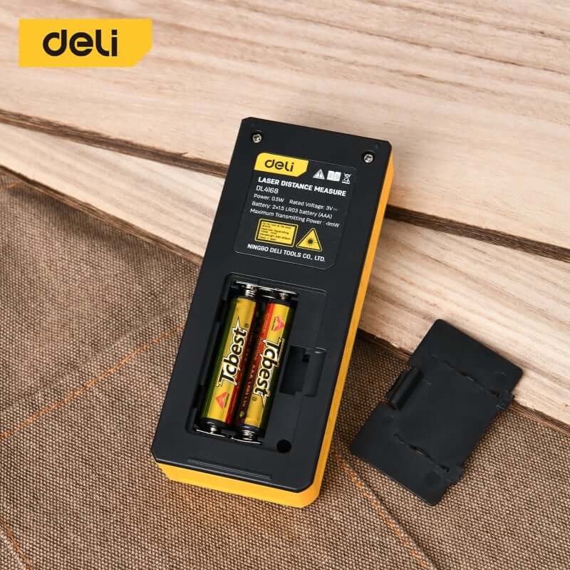 เลเซอร์วัดระยะ DELI EDL4171-YL-01 120เมตร สีเหลือง