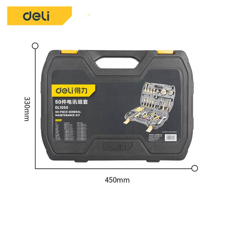 ชุดเครื่องมือช่าง DELI DL1050-BK-01 50ชิ้น