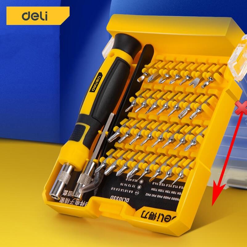 ชุดไขควงเปลี่ยนหัว DELI EDL1033D-YL-01 33ชิ้น