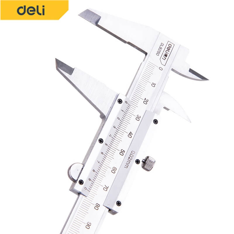 เวอร์เนียร์ DELI EDL92150-YL-01 สแตนเลส 6นิ้ว สีเงิน