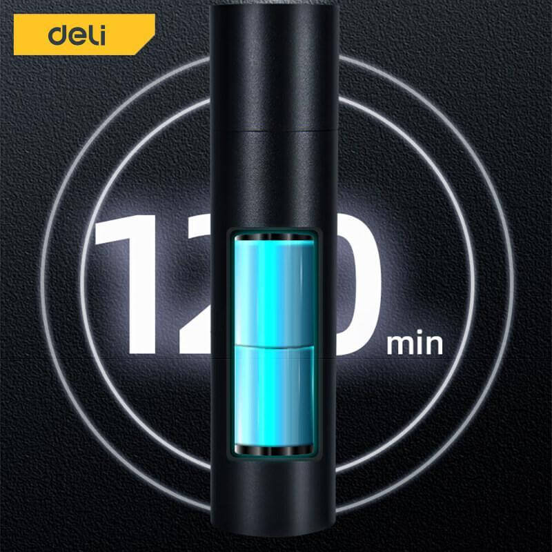 ไฟฉาย DELI EDL551002-BK-01 100ลูเมน 3วัตต์ สีดำ