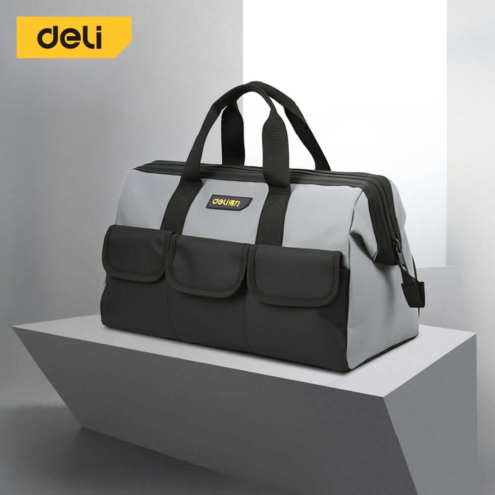 กระเป๋าเครื่องมือช่าง DELI DL430018-BK-01 สีเทา