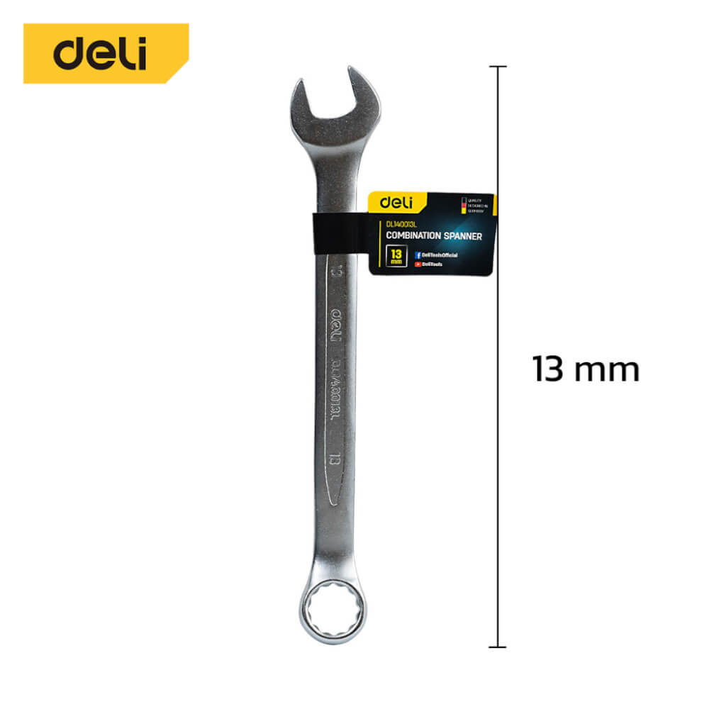 ประแจปากตาย DELI EDL140013L-SL-01 13มม