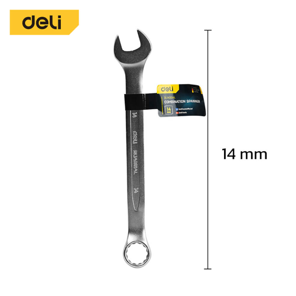 ประแจปากตาย DELI EDL140014L-SL-01 14มม