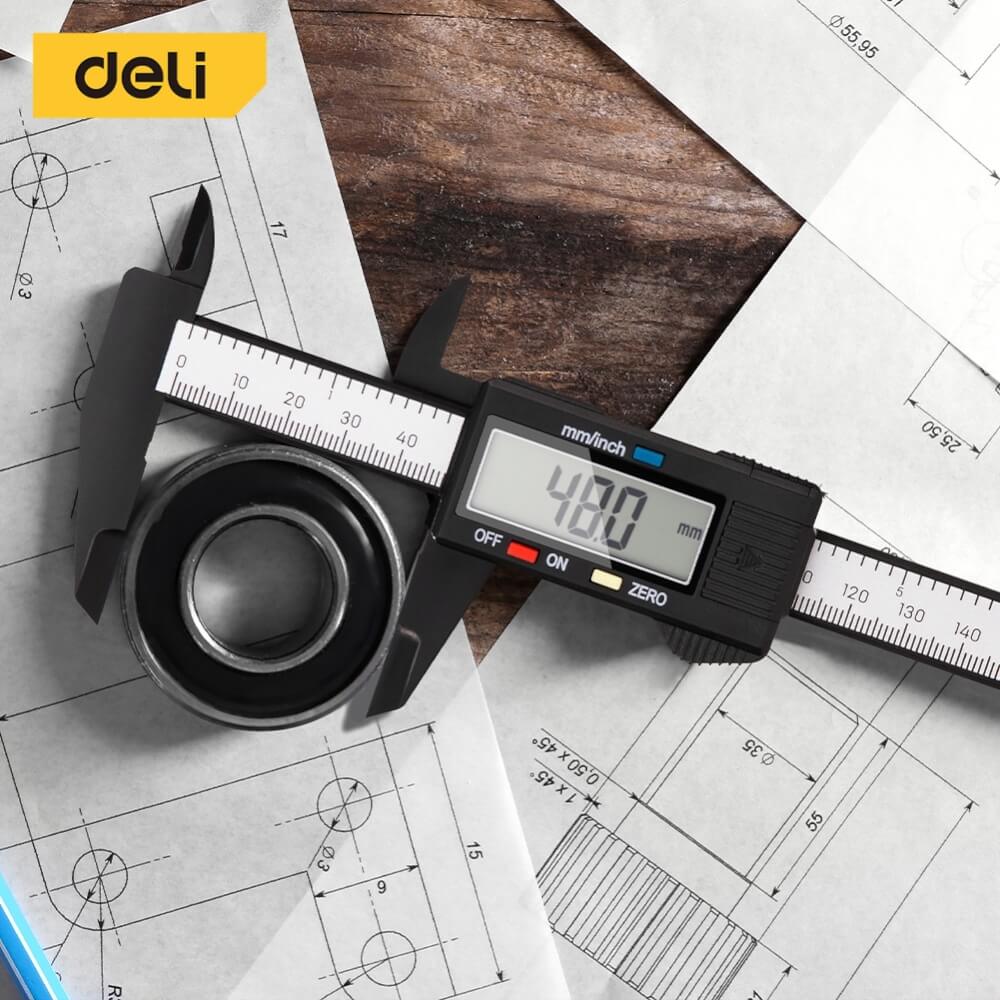 เวอร์เนียร์ DELI EDL90150B-BK-01 150 มม.