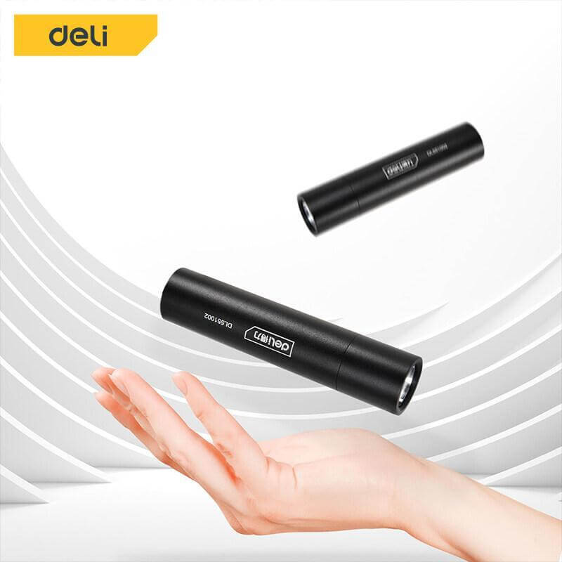 ไฟฉาย DELI EDL551002-BK-01 100ลูเมน 3วัตต์ สีดำ