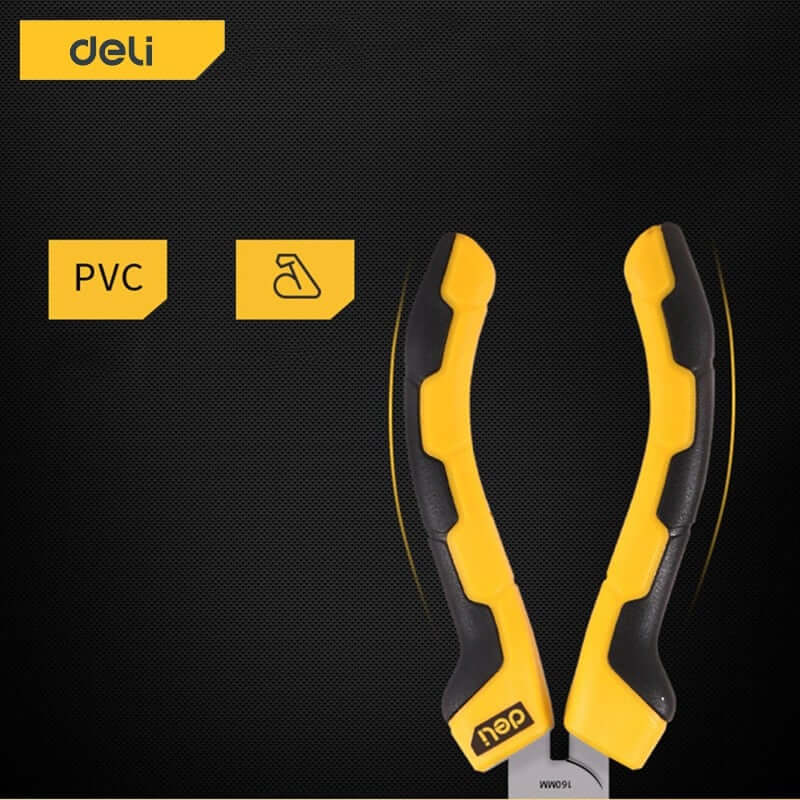 คีมปากแหลม DELI EDL2108-YL-01 8นิ้ว