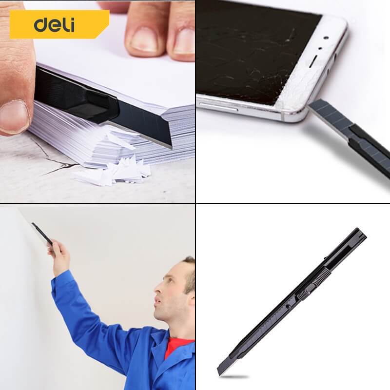 คัตเตอร์ DELI EDL007B-BK-01 สีดำ