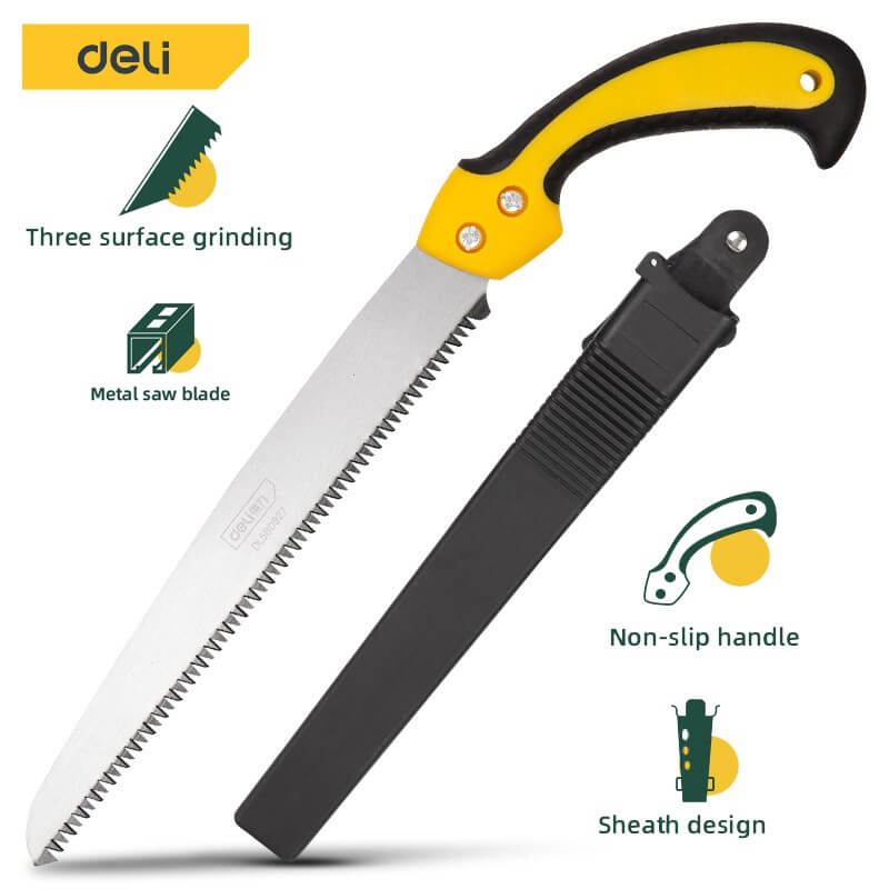 เลื่อยตัดกิ่ง DELI EDL580927-GN-01 270มม สีเขียว