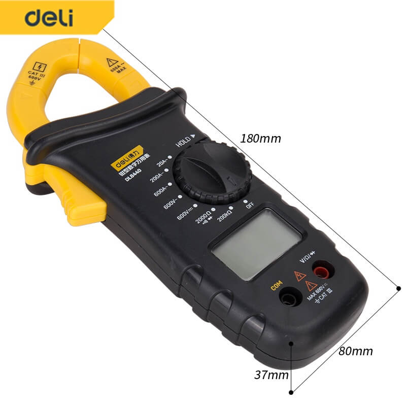 มิเตอร์วัดไฟดิจิตอล DELI DL8440-YL-01 600V_6
