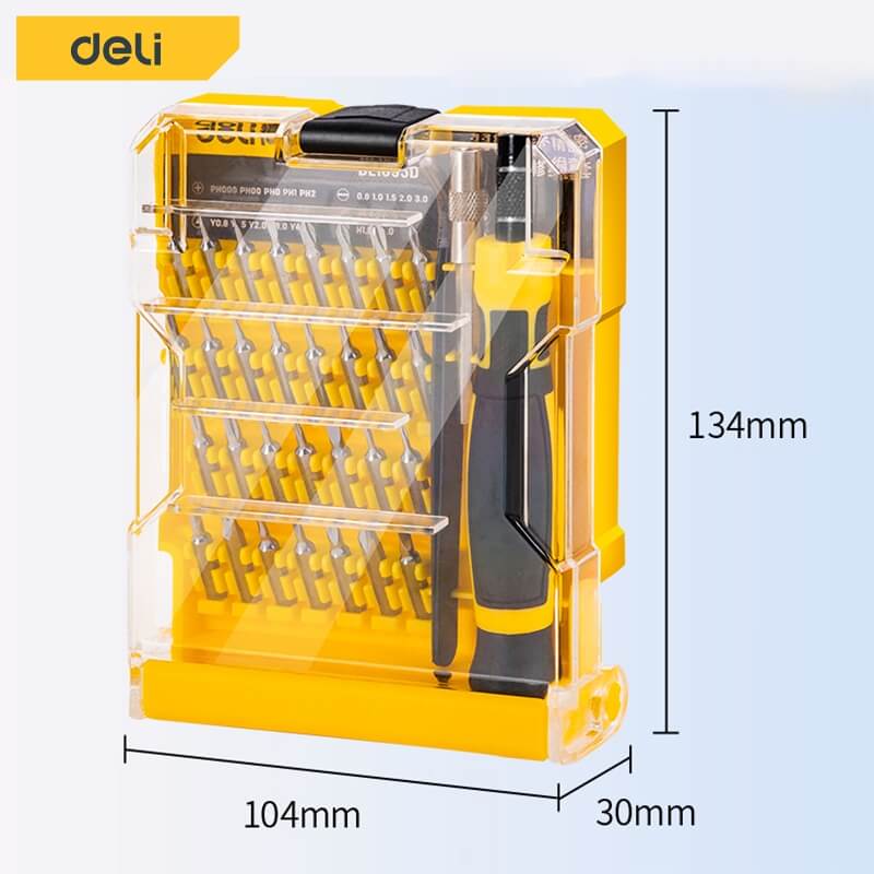 ชุดไขควงเปลี่ยนหัว DELI EDL1033D-YL-01 33ชิ้น