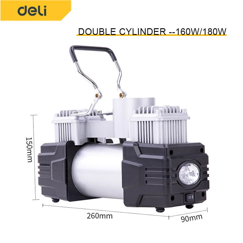 ปั๊มลมโรตารี่ DELI EDL8058-SL-01 140PSI 10บาร์ 100วัตต์