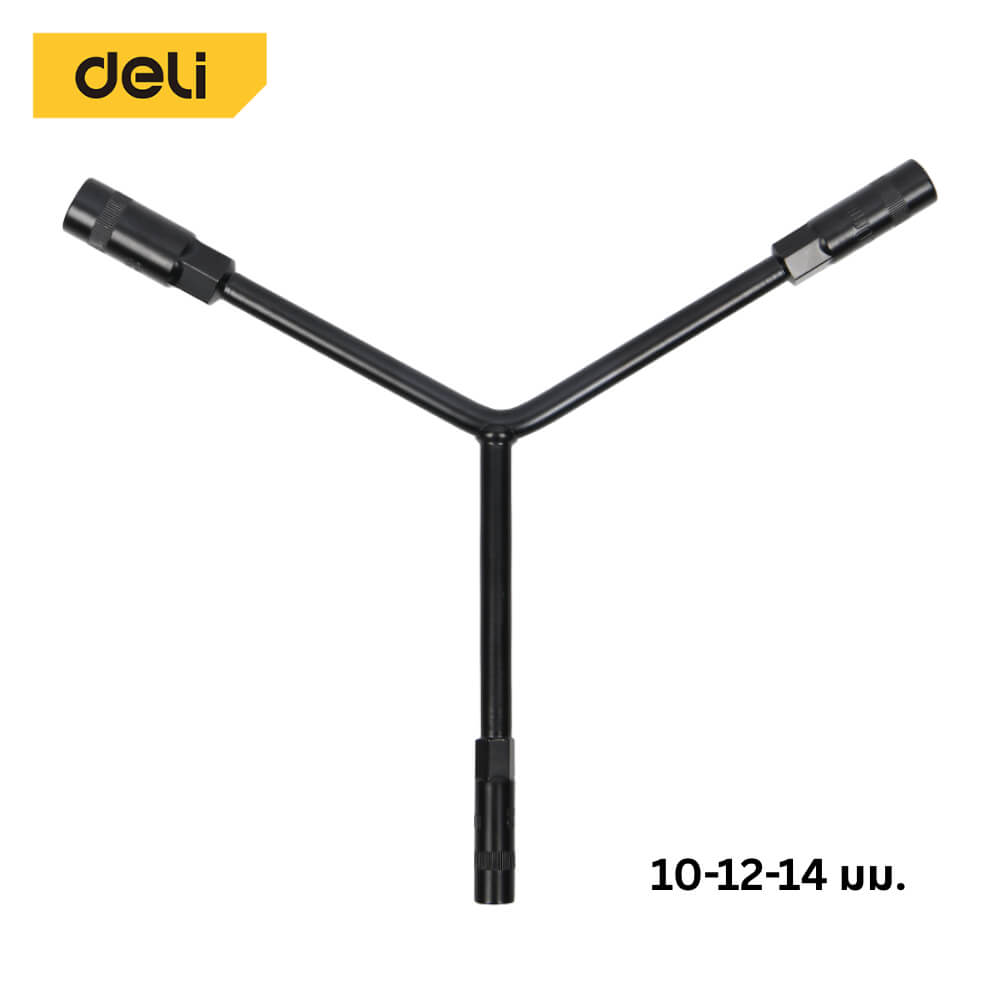 ประแจตัววาย DELI EDL101214B-BK-01 10-12-14 มม. สีดำ