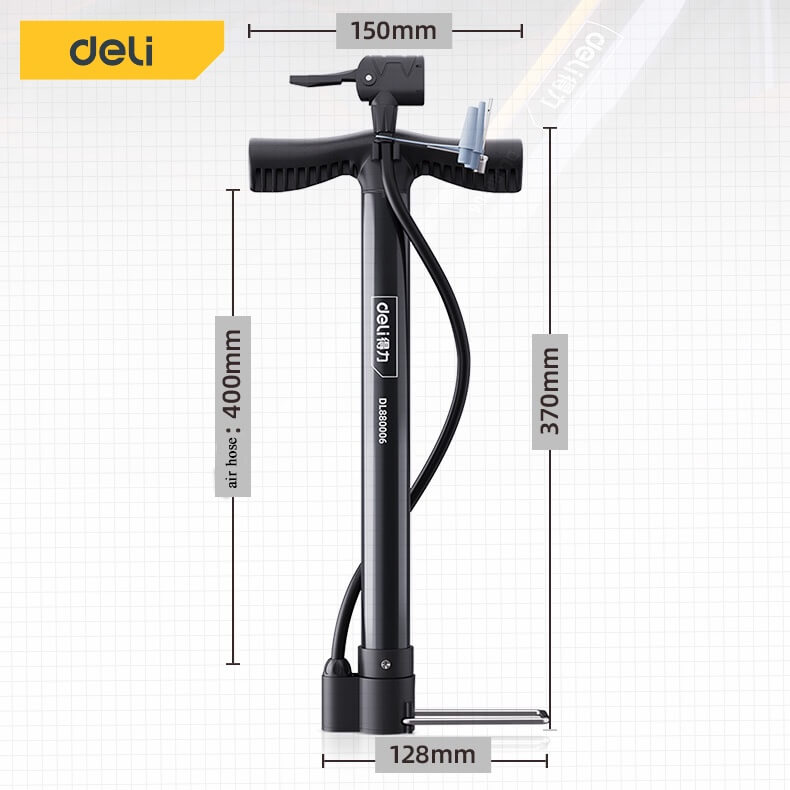 เครื่องสูบลม DELI DL880006-BK-01 116PSI สีดำ