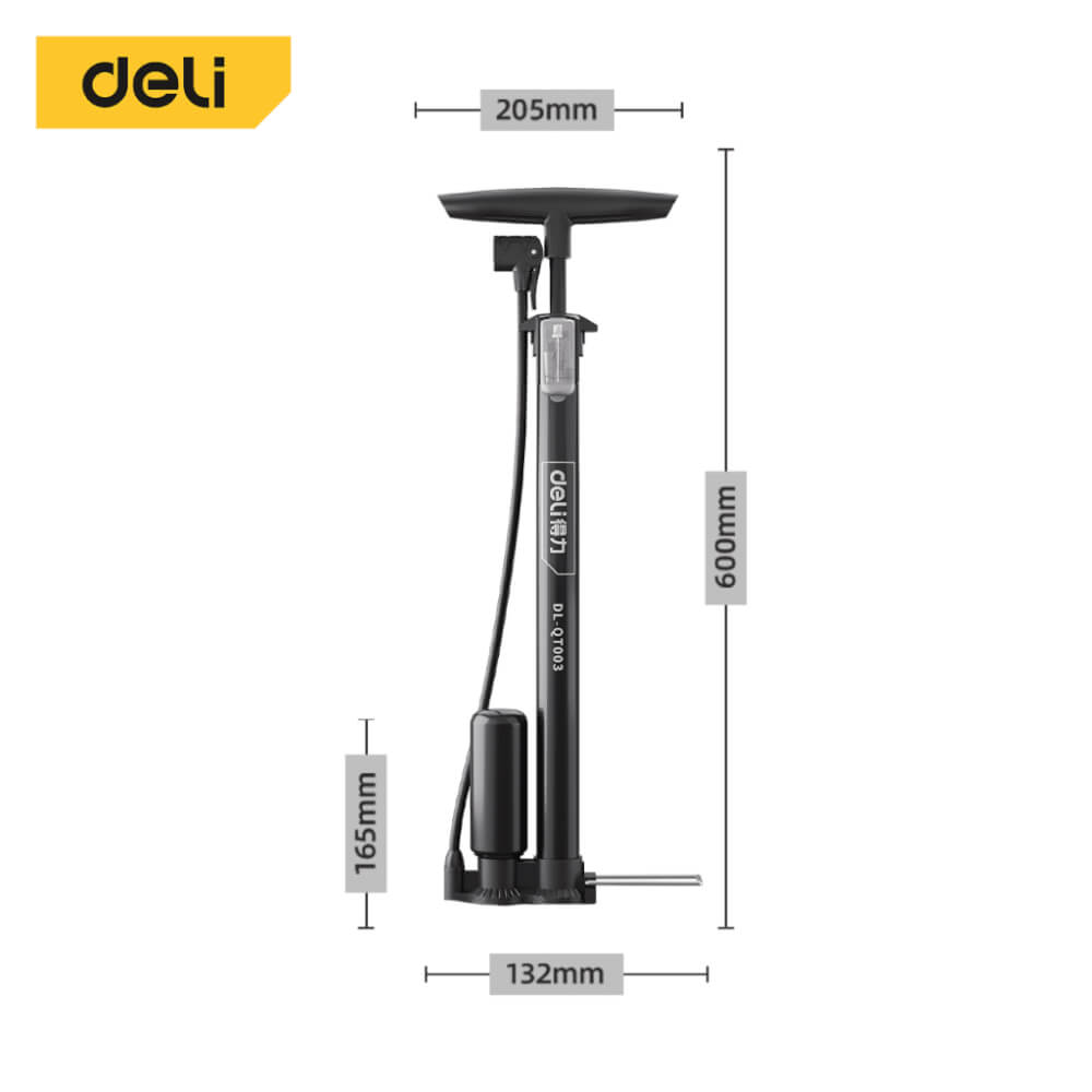 เครื่องสูบลม DELI DL-QT003-BK-01 120PSI สีดำ