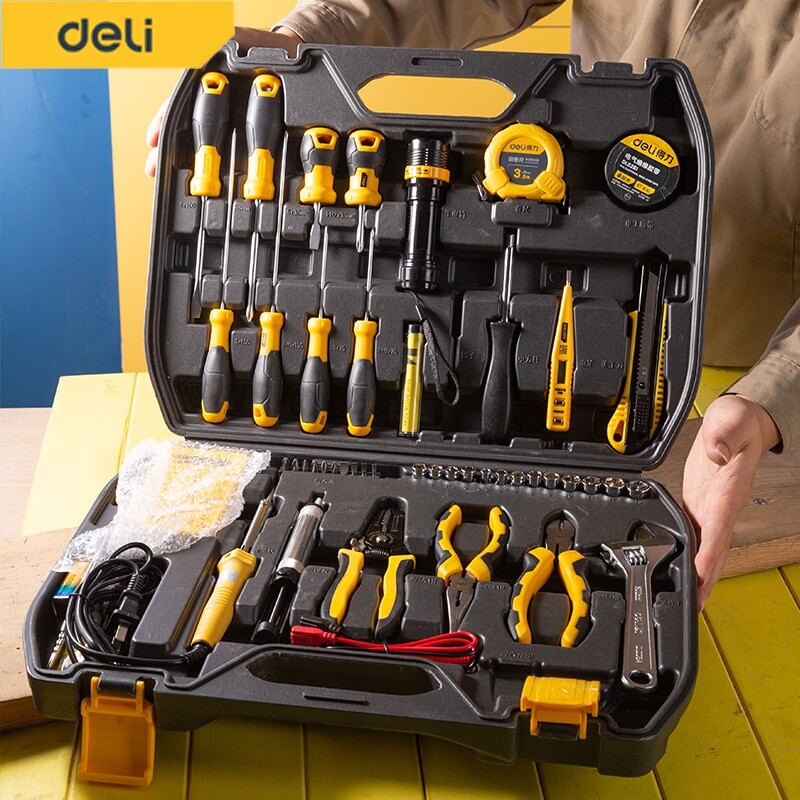 ชุดเครื่องมือช่าง DELI DL1050-BK-01 50ชิ้น