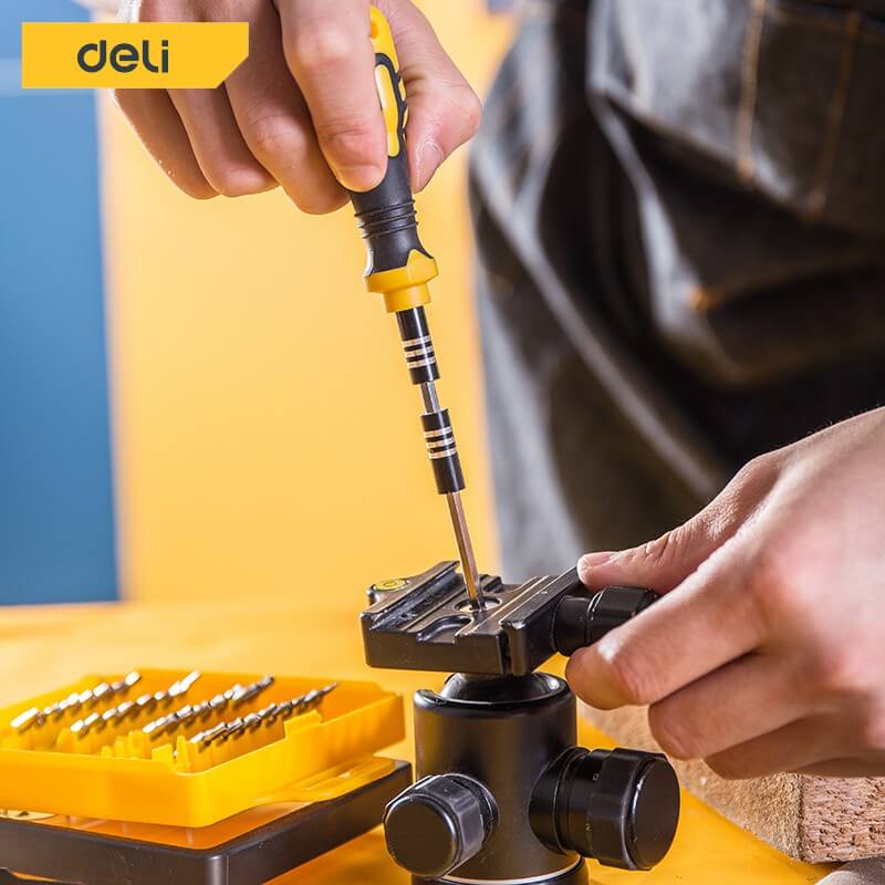ชุดไขควงเปลี่ยนหัว DELI EDL1033D-YL-01 33ชิ้น