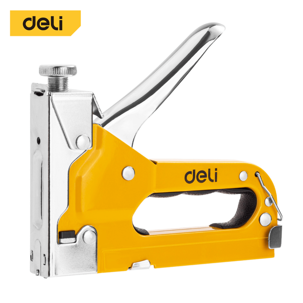 เครื่องยิงแม็ก DELI EDL238105-YL-01 สีเหลือง 3IN1