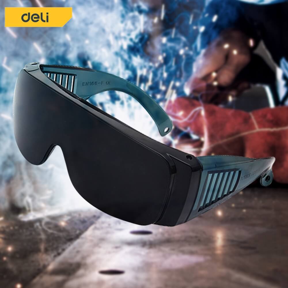 แว่นตากันฝุ่น DELI DL23902-BK-01 เลนส์สีดำ 5.5X16X4.5ซม.