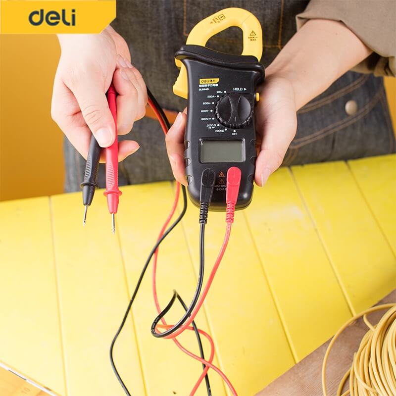 มิเตอร์วัดไฟดิจิตอล DELI DL8440-YL-01 600V_8