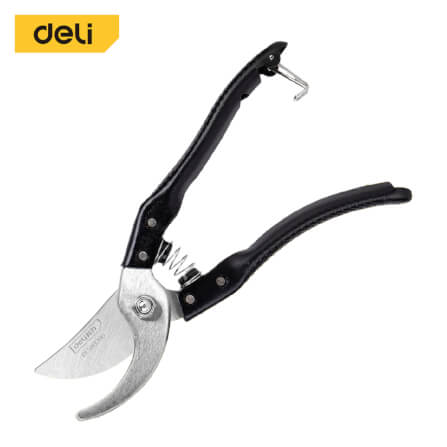 กรรไกรตัดกิ่ง DELI EDL580200-BK-01 8นิ้ว สีดำ_0