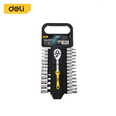 ชุดประเเจ DELI EDL0027T-YL-01 27 ชิ้น 1/4 นิ้ว_0