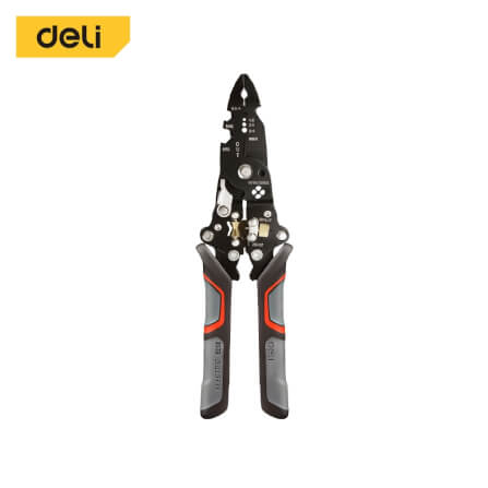 คีมปอกสายไฟ DELI EDL383014-BK-01 27IN1 8นิ้ว_0