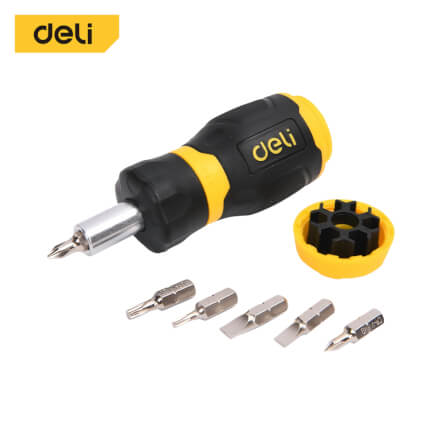 ชุดไขควงเปลี่ยนหัว DELI EDL636182N-YL-01 6ชิ้น_0