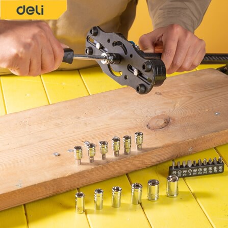 ชุดเครื่องมือช่าง DELI DL1050-BK-01 50ชิ้น_1