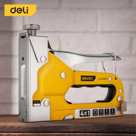 เครื่องยิงแม็ก DELI EDL238003-YL-01 สีเหลือง 4IN1_1