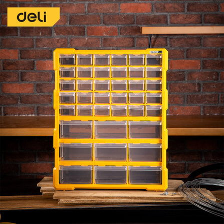 กล่องลิ้นชักแบ่งช่อง DELI DL432039 47.5X38X16 ซม. สีดำ_1