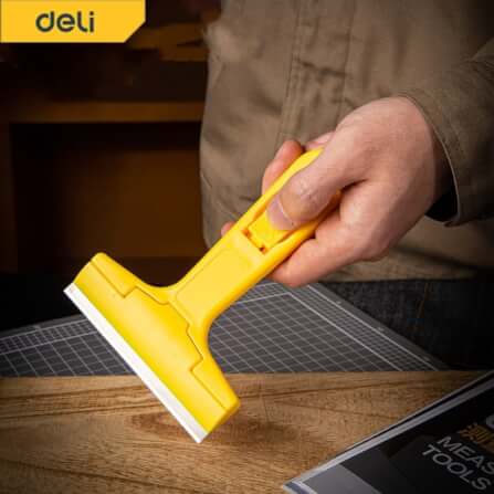 มีดขูดสี DELI EDL4723-YL-01 145มม. สีเหลือง_1