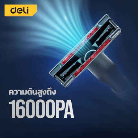 เครื่องดูดฝุ่น DELI EDL881212-YL-01 1000วัตต์ 12ลิตร สีเหลือง_1