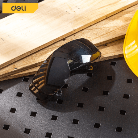 แว่นตากันฝุ่น DELI DL23902-BK-01 เลนส์สีดำ 5.5X16X4.5ซม._2