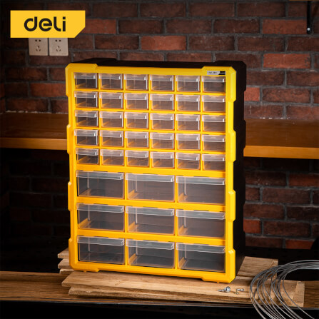 กล่องลิ้นชักแบ่งช่อง DELI DL432039 47.5X38X16 ซม. สีดำ_2