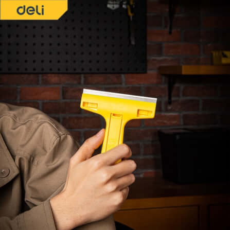 มีดขูดสี DELI EDL4723-YL-01 145มม. สีเหลือง_2