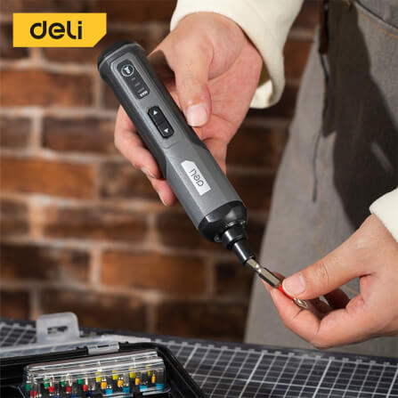 สว่านไขควงไฟฟ้า DELI EDC161-BK-01 26หัว สีเหลือง_2