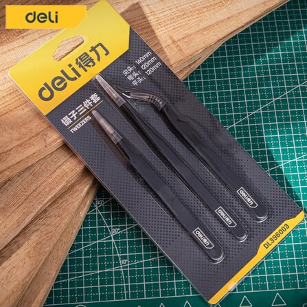 แหนบ DELI DL396003-BK-01 3ชิ้น สีดำ_3