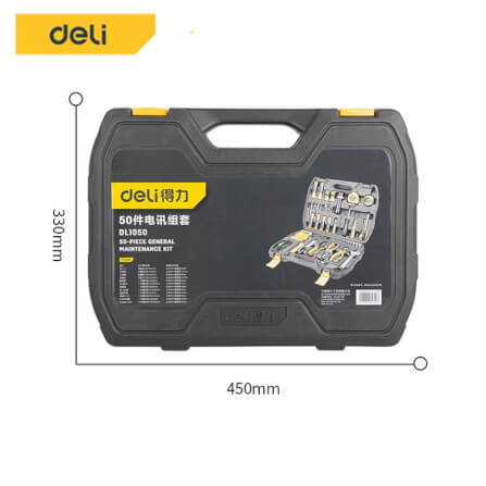 ชุดเครื่องมือช่าง DELI DL1050-BK-01 50ชิ้น_4