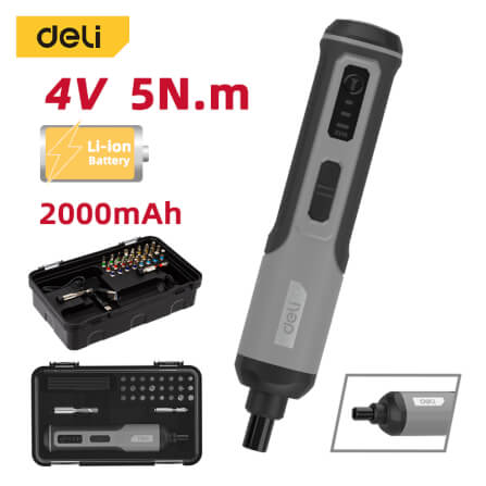 สว่านไขควงไฟฟ้า DELI EDC161-BK-01 26หัว สีเหลือง_4