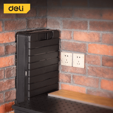 กล่องเก็บของพับได้ DELI DL884160-BK-01 60ลิตร สีดำ_4