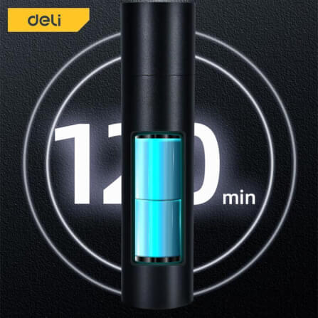 ไฟฉาย DELI EDL551002-BK-01 100ลูเมน 3วัตต์ สีดำ_4