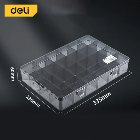 กล่องแบ่งช่อง DELI DL432308-BK-01 33.5X23X6 ซม. สีดำ_5