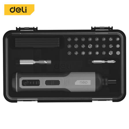 สว่านไขควงไฟฟ้า DELI EDC161-BK-01 26หัว สีเหลือง_5