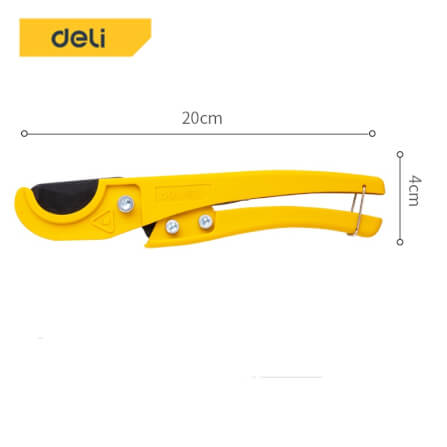 กรรไกรตัดท่อ PVC DELI EDL350033-YL-01 สีเหลือง_5