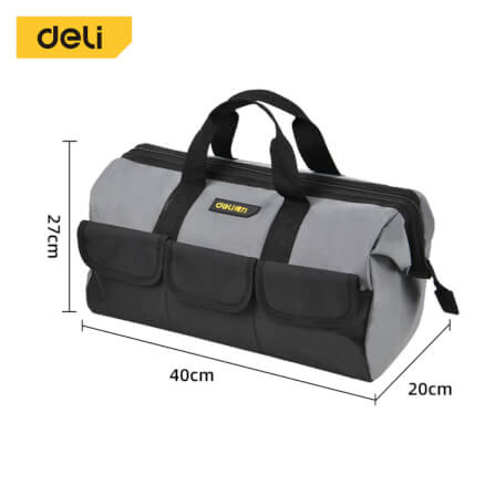 กระเป๋าเครื่องมือช่าง DELI DL430018-BK-01 สีเทา_6