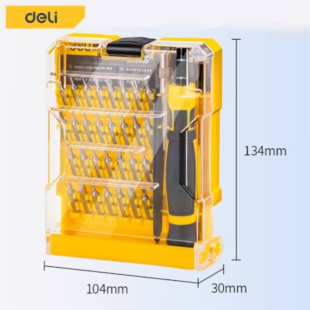 ชุดไขควงเปลี่ยนหัว DELI EDL1033D-YL-01 33ชิ้น_7