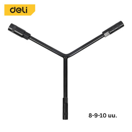 ประแจตัววาย DELI EDL8910B-BK-01 8-9-10มม. สีดำ_7