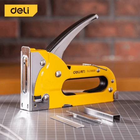 เครื่องยิงแม็ก DELI EDL238001-YL-01 สีเหลือง 3IN1_7